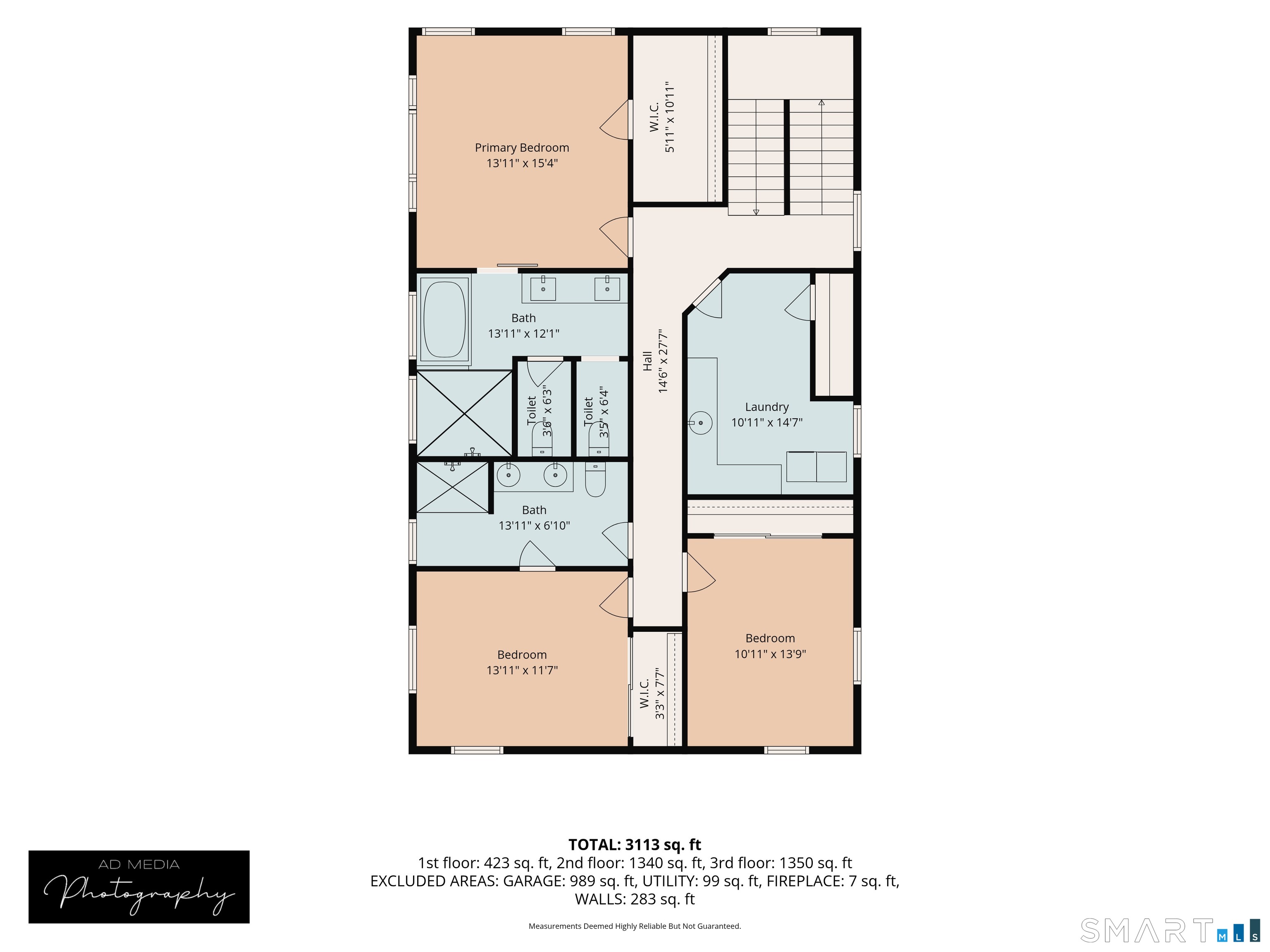 8 Buckingham Road Derby, CT 06418 - Photo 39 of 40 Upper Level Floor Plan