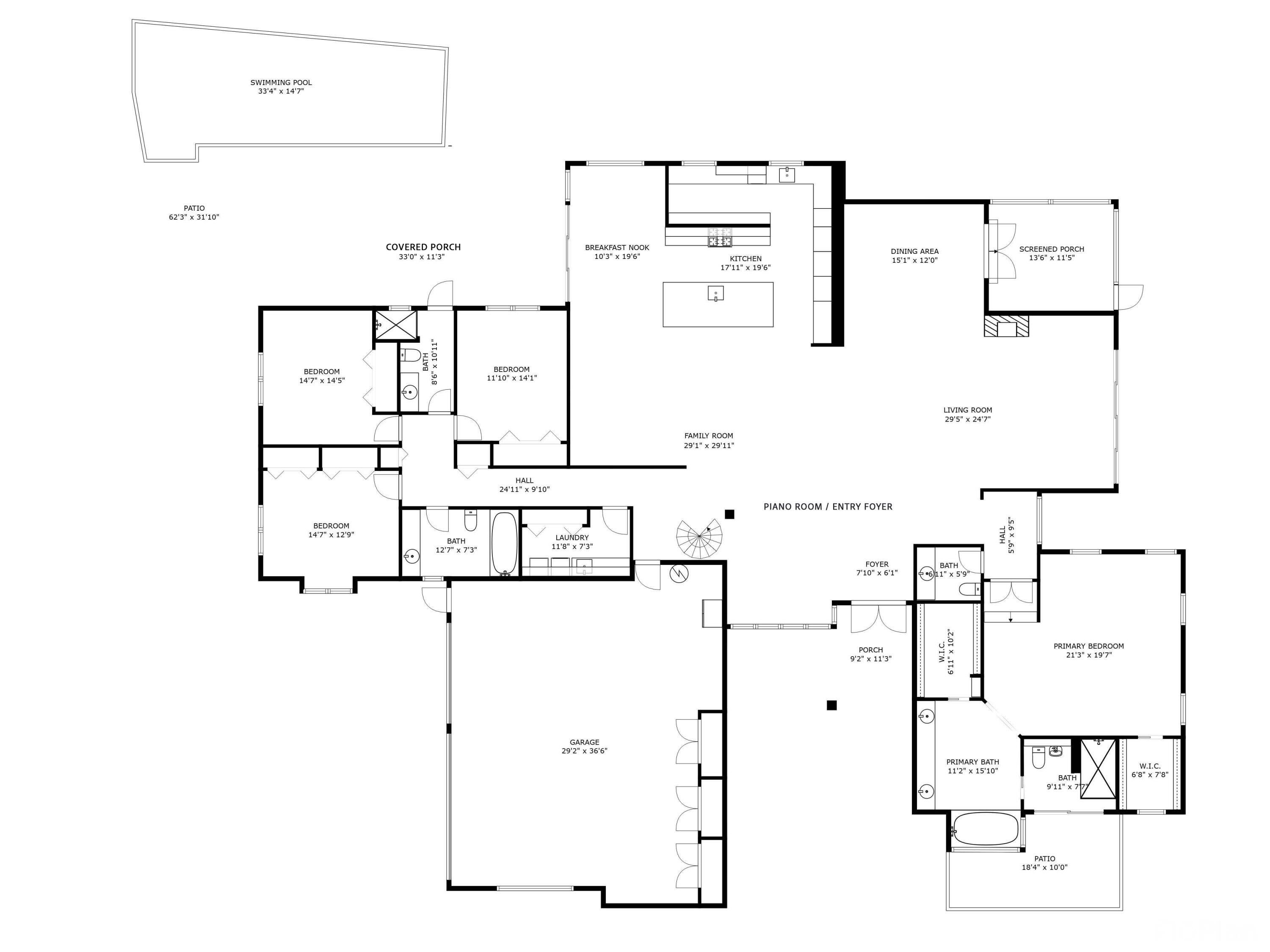 3235 Hyde Circle Boca Raton, FL 33434 - Photo 75 of 76 Main area floor plan