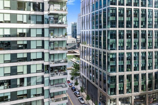 a view of a city from a balcony