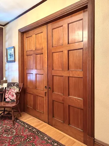 a room with storage and utility