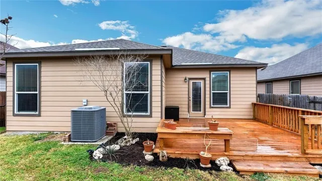 a view of a house with a patio