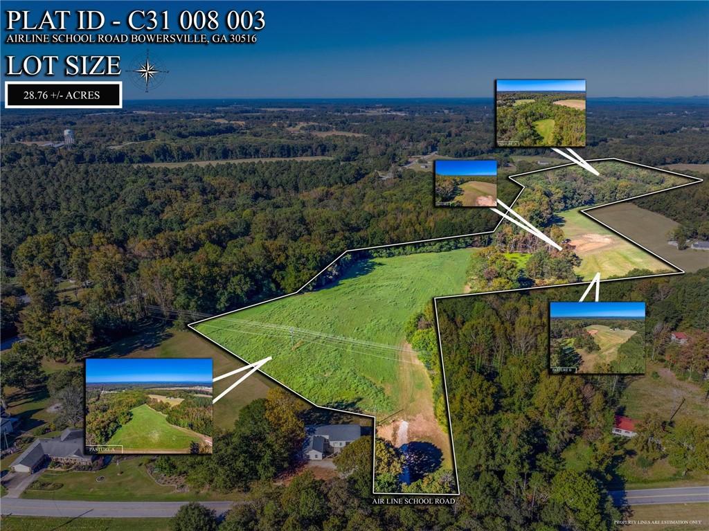 1736 Airline School Road Bowersville, GA 30516 - Photo 11 of 33 a view of a tennis ground with a small pool