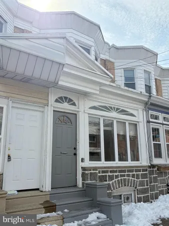 a front view of a building