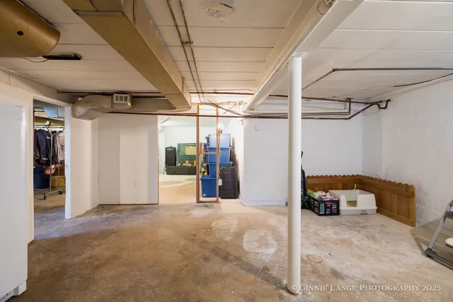 a view of storage and utility room