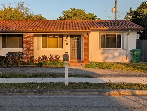 a front view of a house