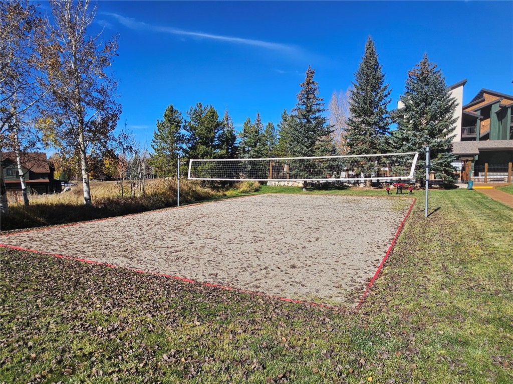 1945 Cornice Road, Unit 2431 Steamboat Springs, CO 80487 - Photo 19 of 24 a view of a yard with trees in the background