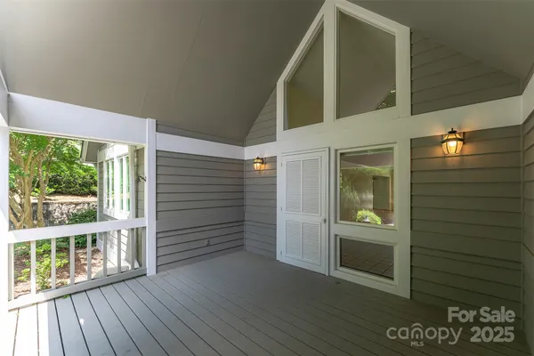 a view of front door of house