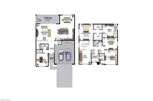 a picture of a floor plan