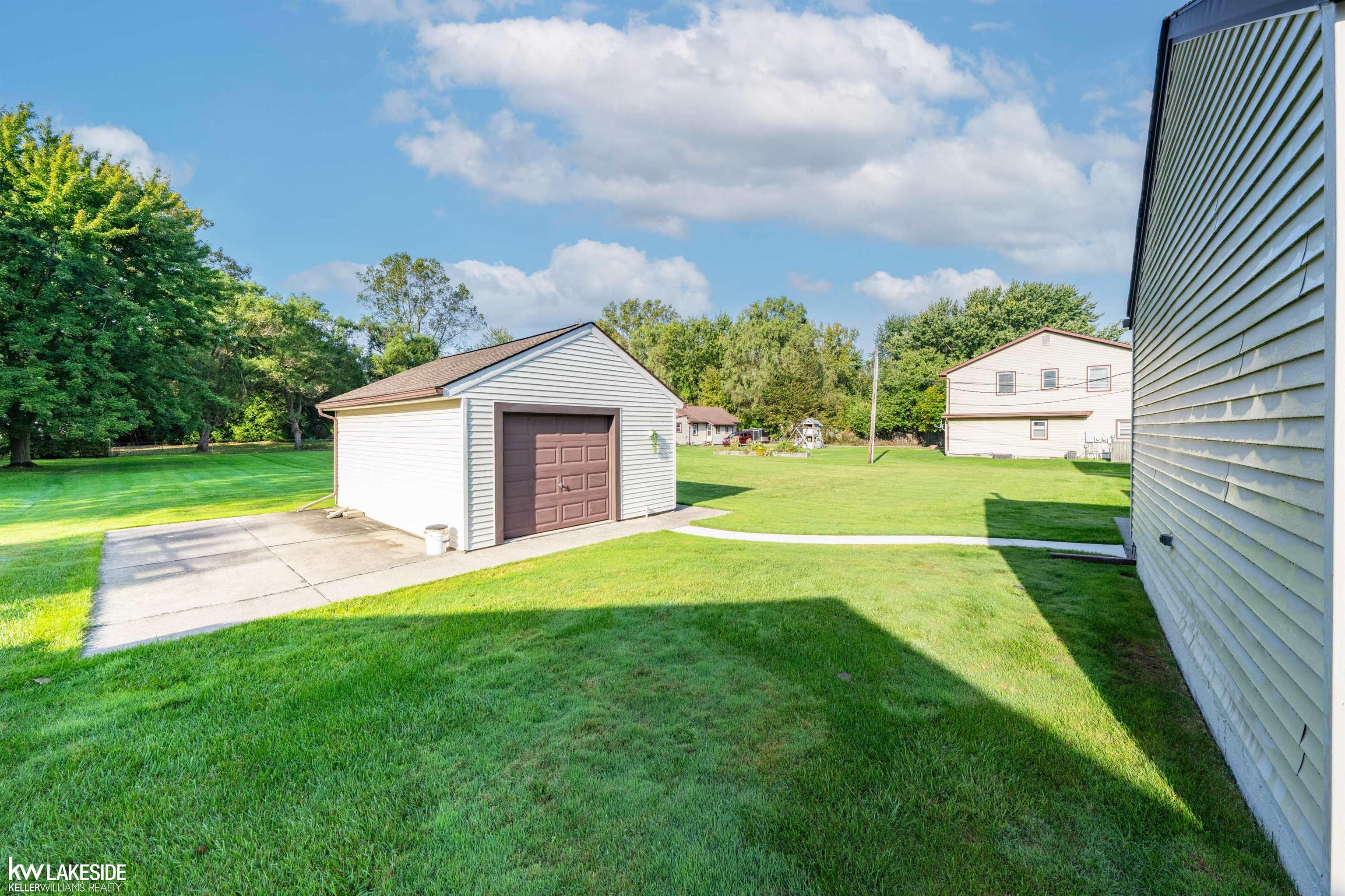 Second garage in backyard