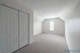 a view of a closet in a room