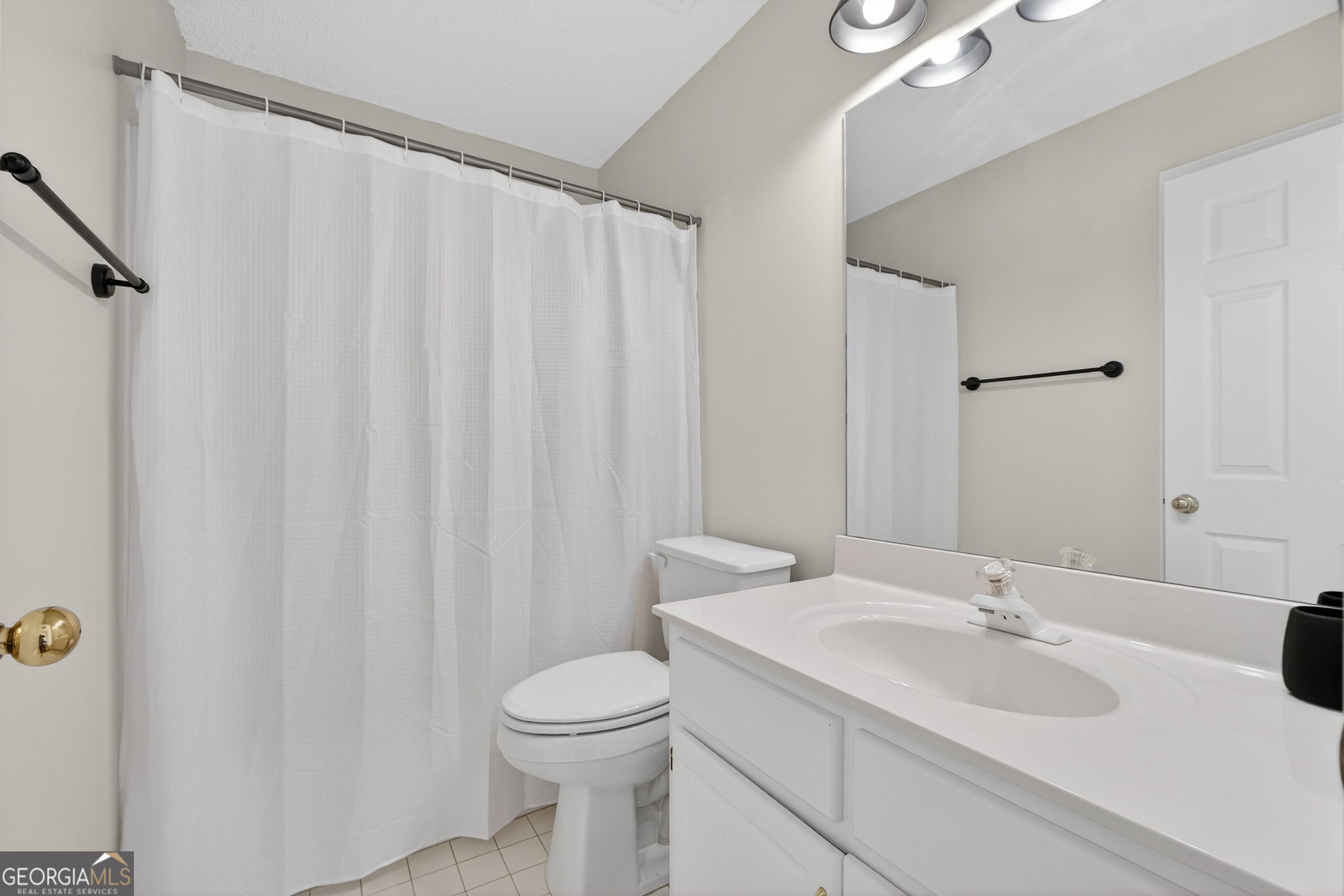 955 Mocassin Gap Road Locust Grove, GA 30248 - Photo 28 of 59 a bathroom with a toilet a sink and a mirror