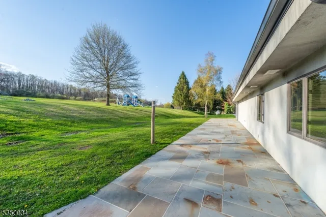 a view of a city with mountains in the background