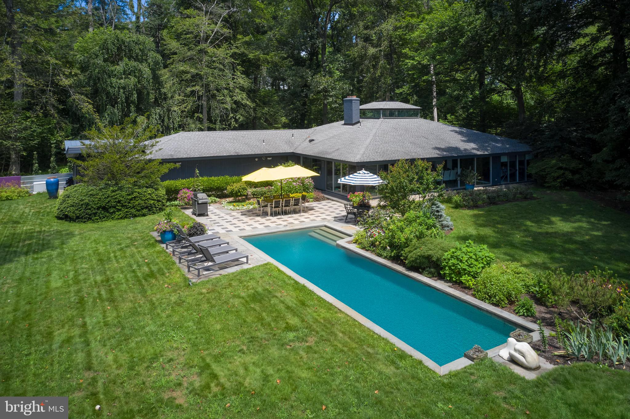 35 Raven Rock Rosemont Road Stockton, NJ 08559 - Photo 34 of 61 a view of a backyard with a garden