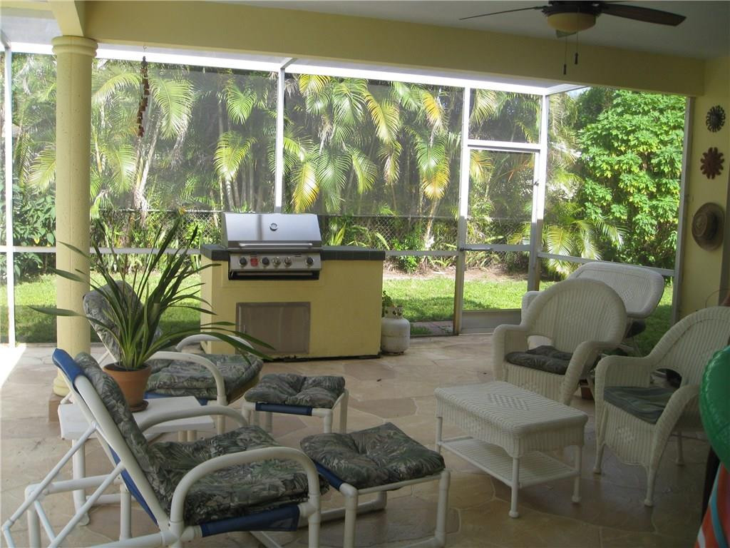 540 Ridgewood Lane Plantation, FL 33317 - Photo 11 of 13 Covered Patio with BBQ grill