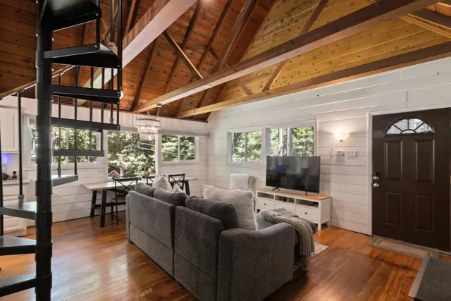 a kitchen with a stove and a refrigerator