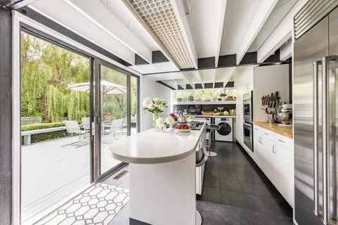 a very nice looking room with a large window