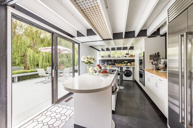 a very nice looking room with a large window