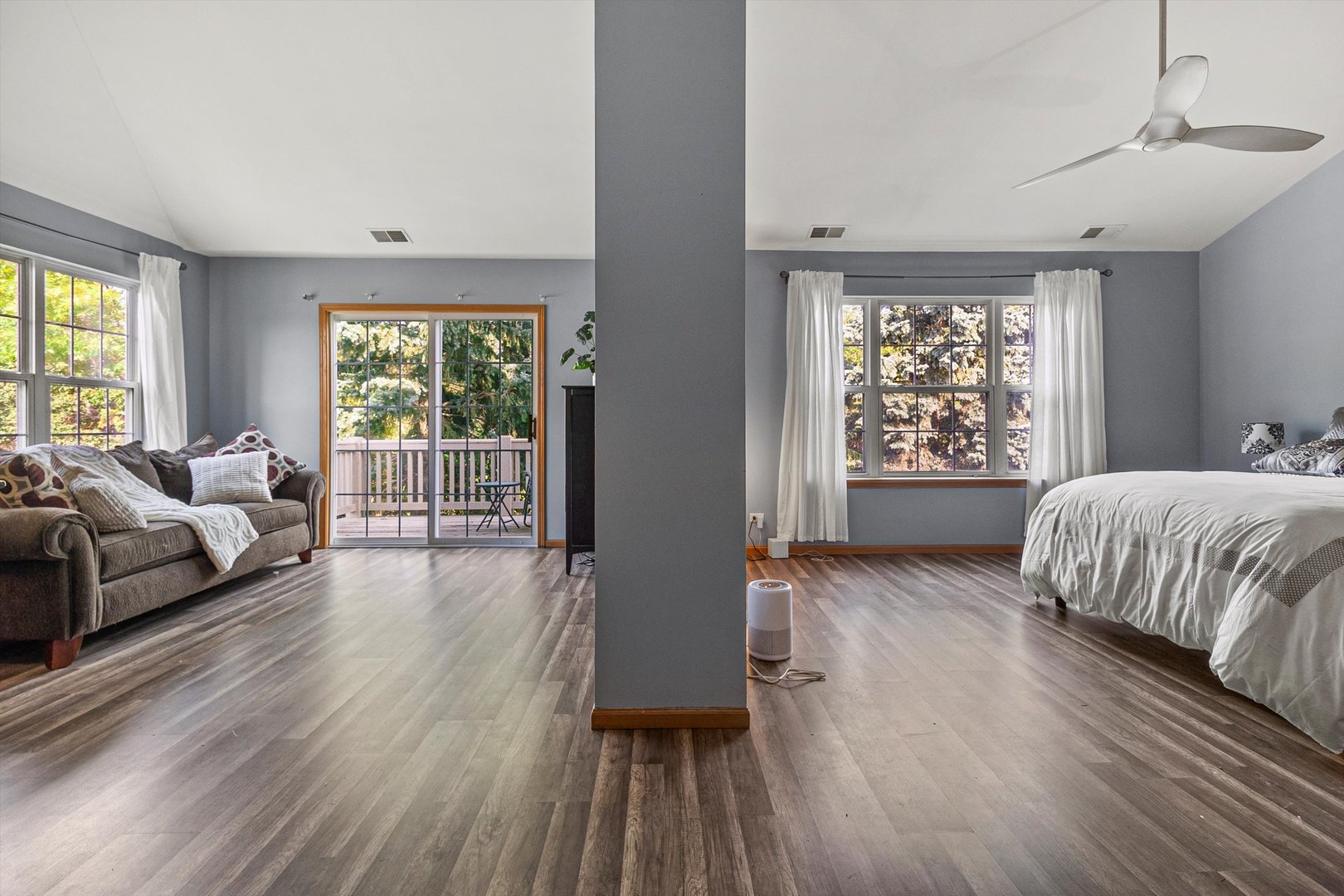 410 Bay Tree Circle Vernon Hills, IL 60061 - Photo 10 of 28 a bedroom with furniture and a large window