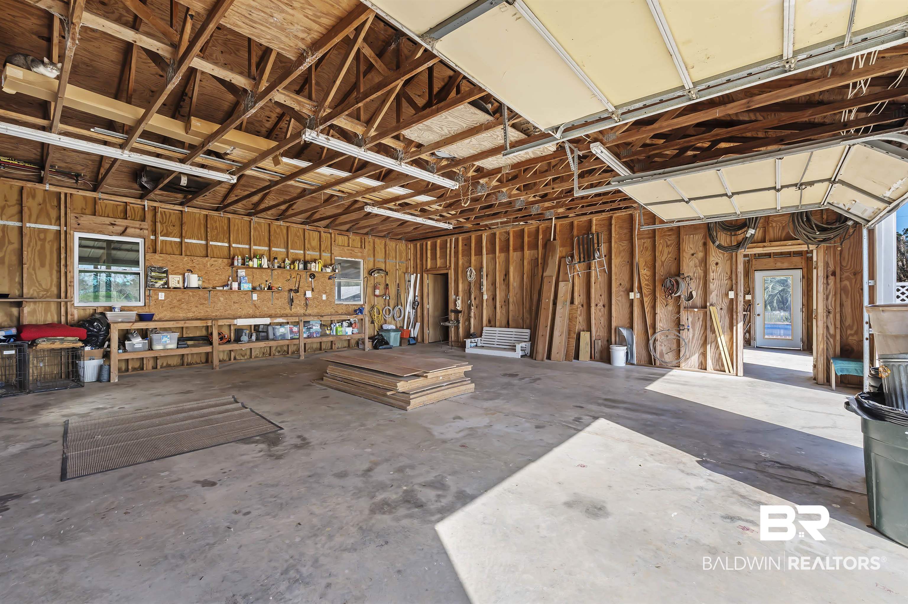 17501 Francis Harrell Road Elberta, AL 36530 - Photo 39 of 50 Inside 3 Car Gargage