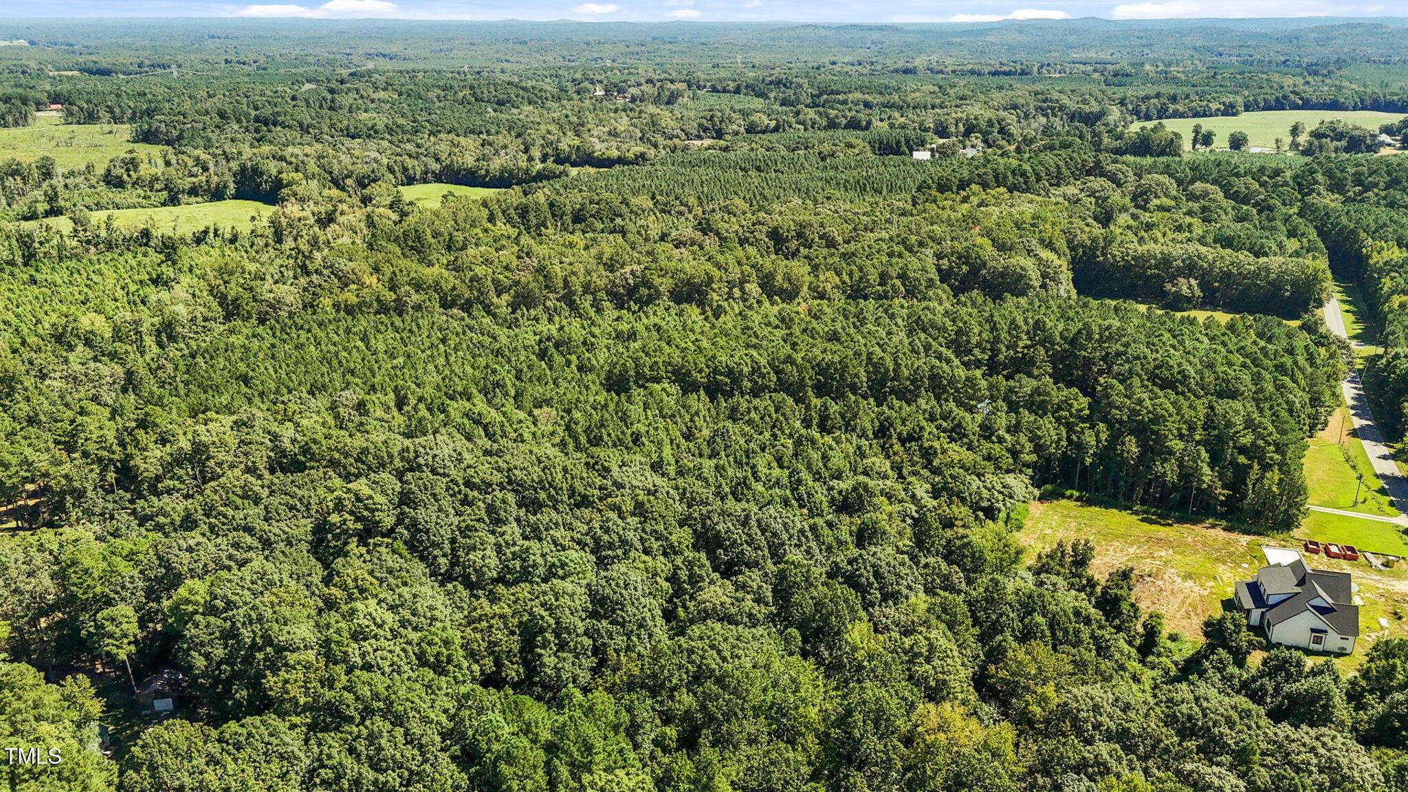 476 Pete Thomas Road Pittsboro, NC 27312 - Photo 12 of 16 an aerial view of residential houses with outdoor space and trees