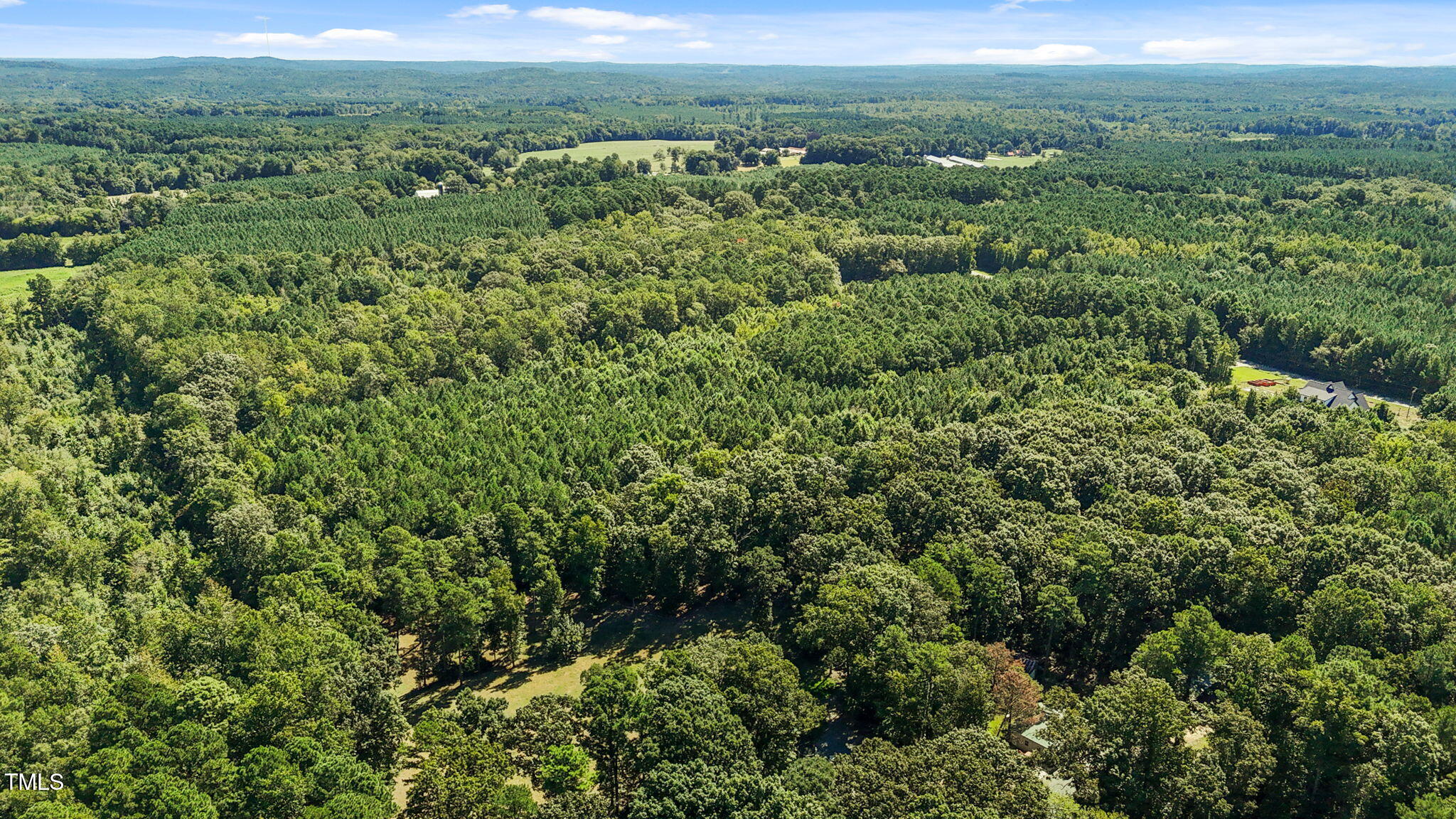 476 Pete Thomas Road Pittsboro, NC 27312 - Photo 13 of 16 an aerial view of residential houses with outdoor space and trees