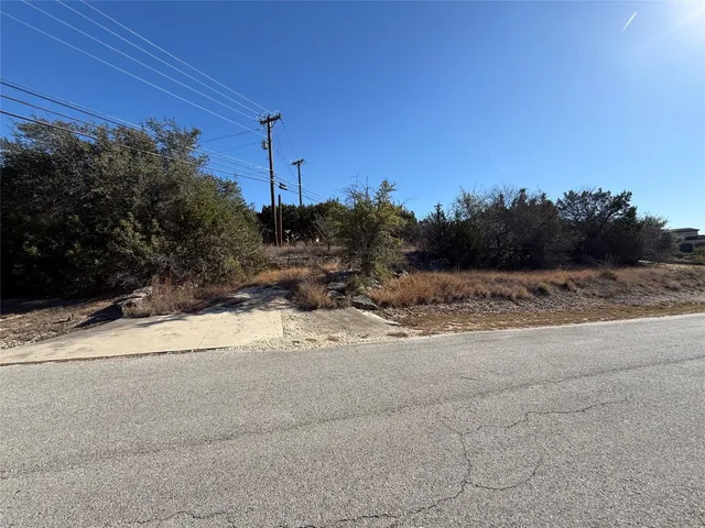 a view of a road with a mountain view