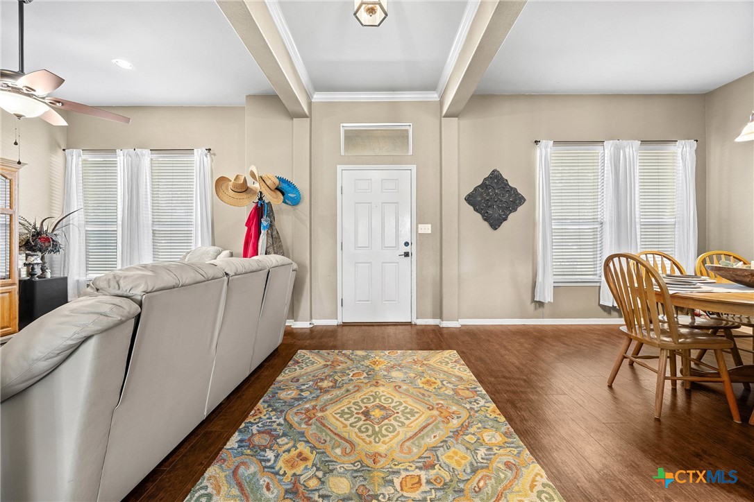 350 Lehne Road Bertram, TX 78605 - Photo 6 of 33 a living room with furniture and a rug