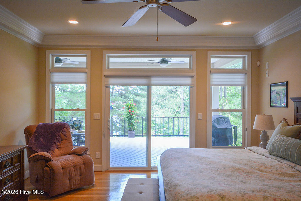 210 Beths Point West End, NC 27376 - Photo 55 of 174 Primary Bedroom w/ doors to upper deck