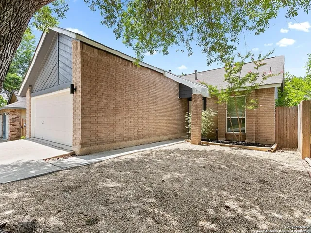 a backyard of a house