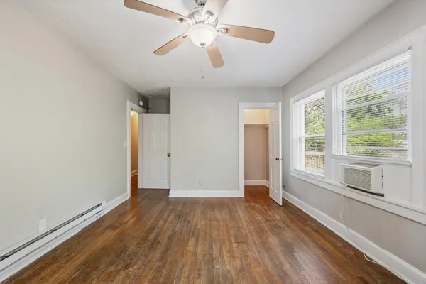 wooden floor in an empty room