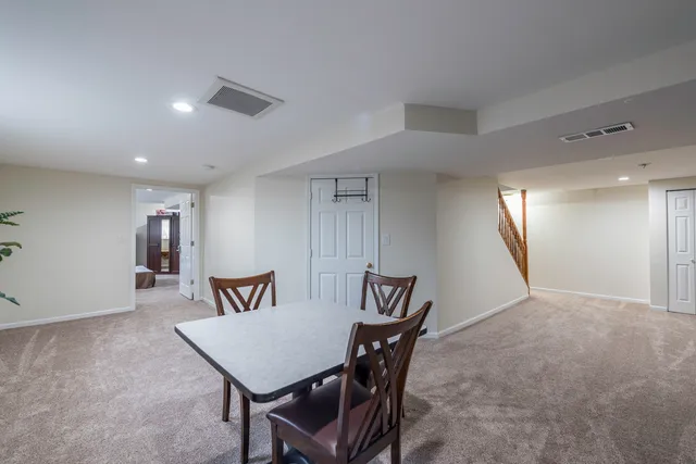 a view of a livingroom with furniture and window