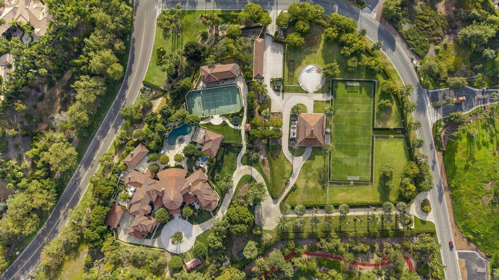 6853 Rancho Valencia Road Rancho Santa Fe, CA 92067 - Photo 39 of 40 an aerial view of residential houses with outdoor space