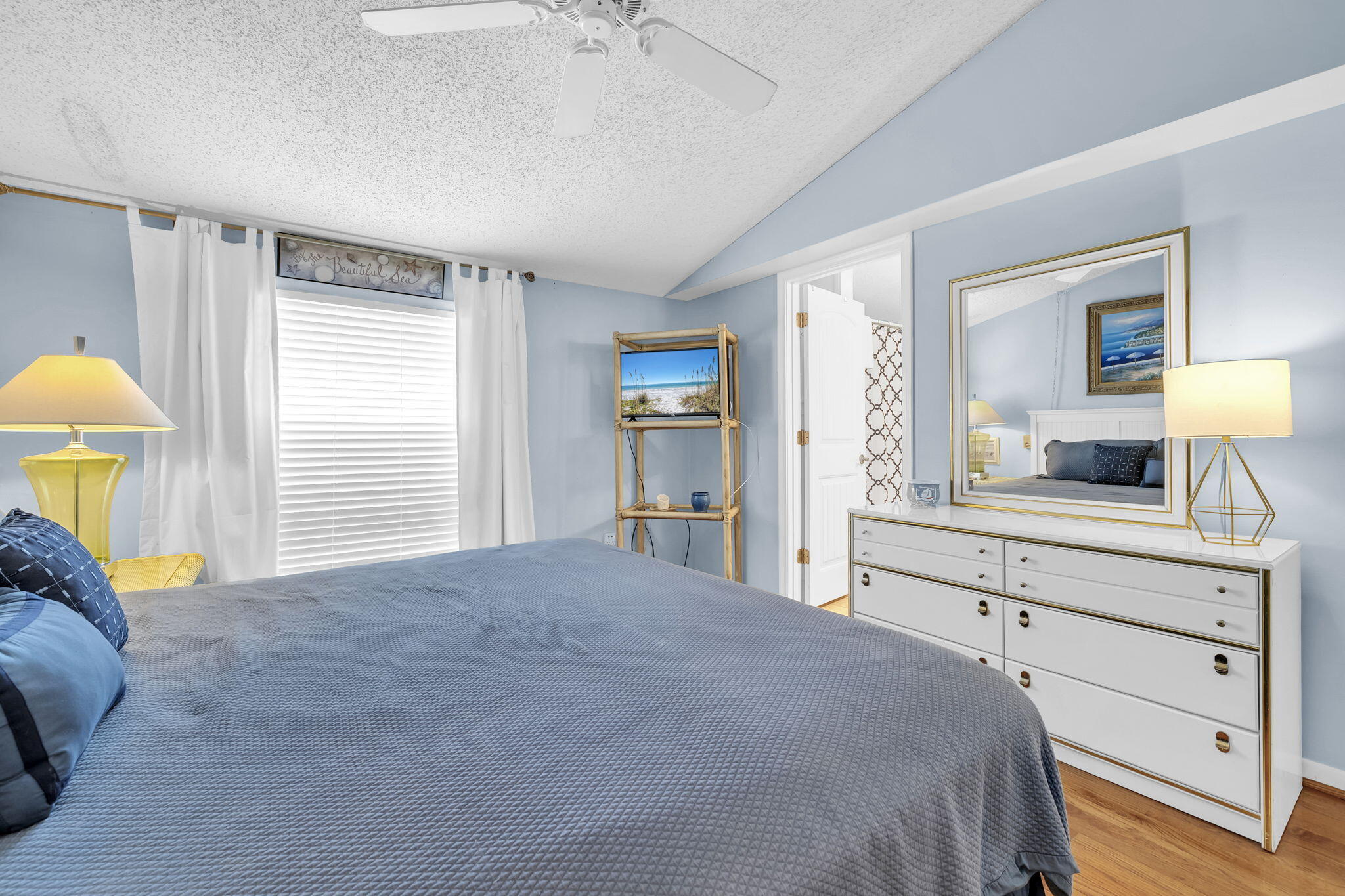 22400 Front Beach Road, Unit 48 Panama City Beach, FL 32413 - Photo 19 of 44 Primary bedroom with king size bed