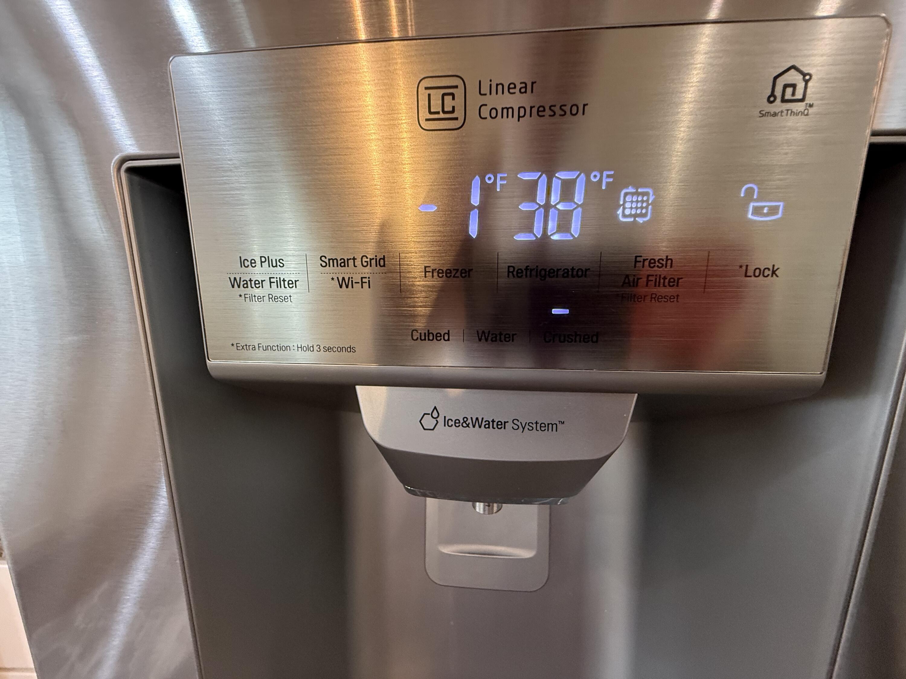 Refrigerator controls