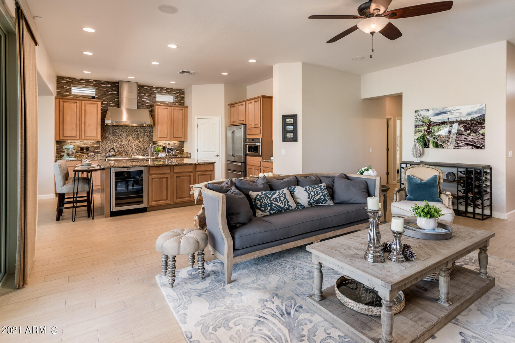 5704 East Sleepy Ranch Road Cave Creek, AZ 85331 - Photo 16 of 70 Great Room and Kitchen