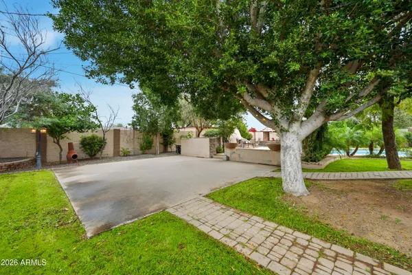 a view of a room with wooden walls
