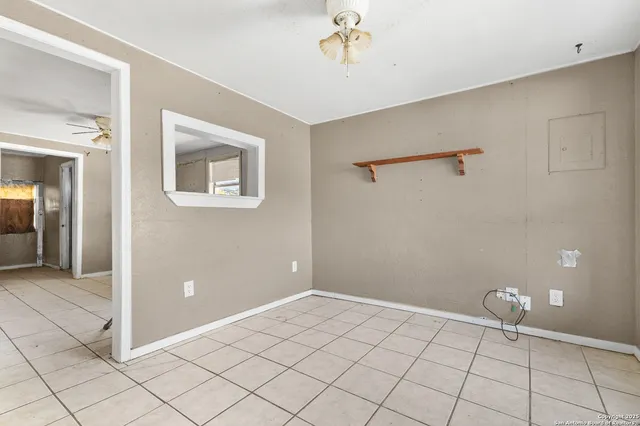 a view of an empty room