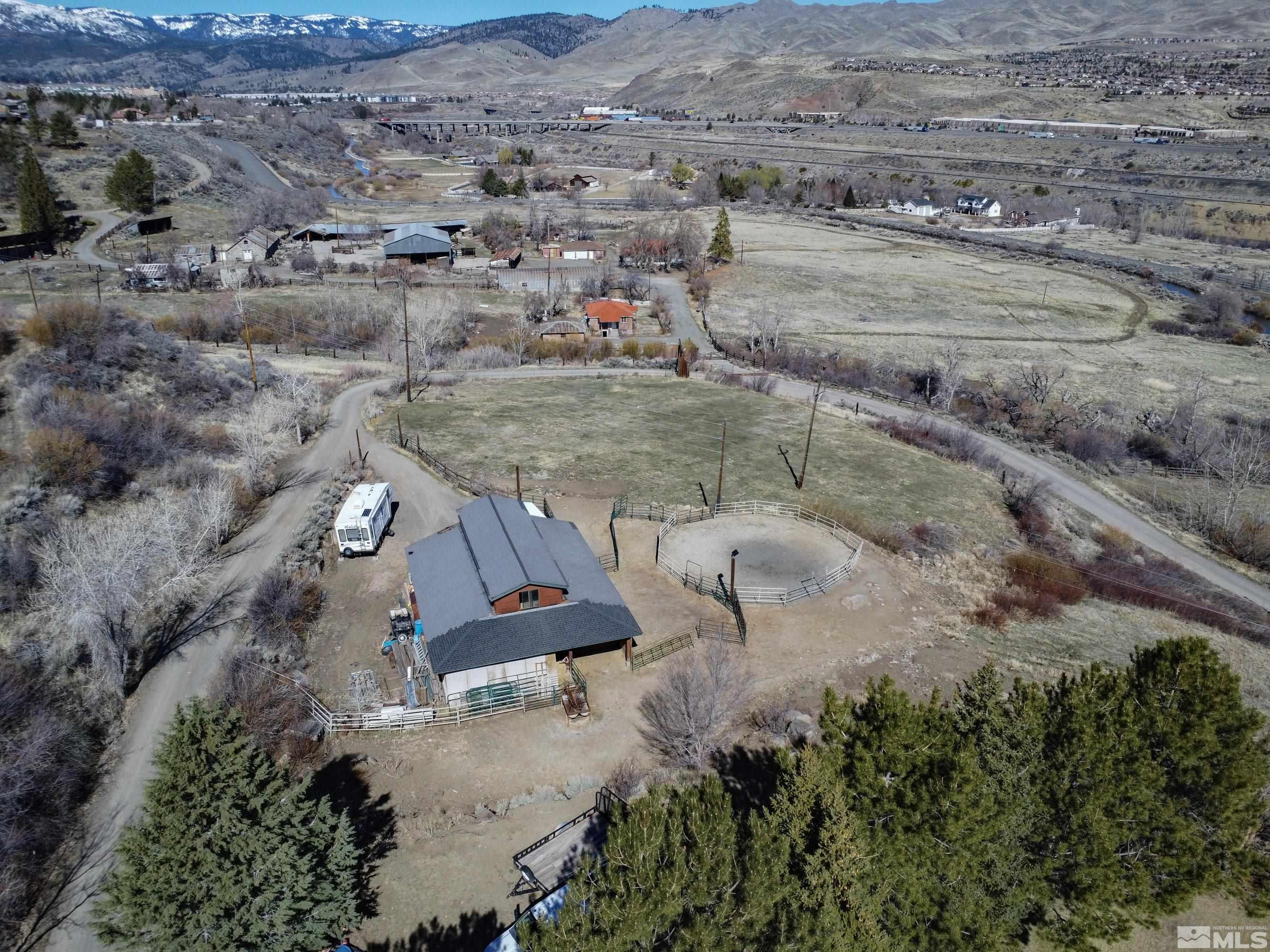 3380 Mario Road Reno, NV 89523 - Photo 25 of 40 an aerial view of a house with a yard