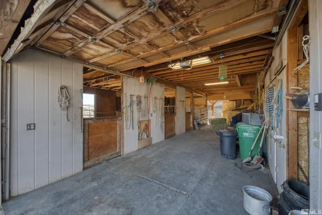 a view of a storage room
