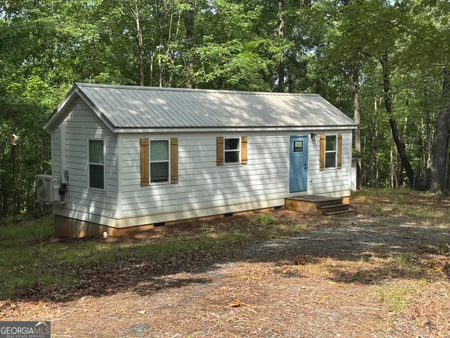 a backyard of a house
