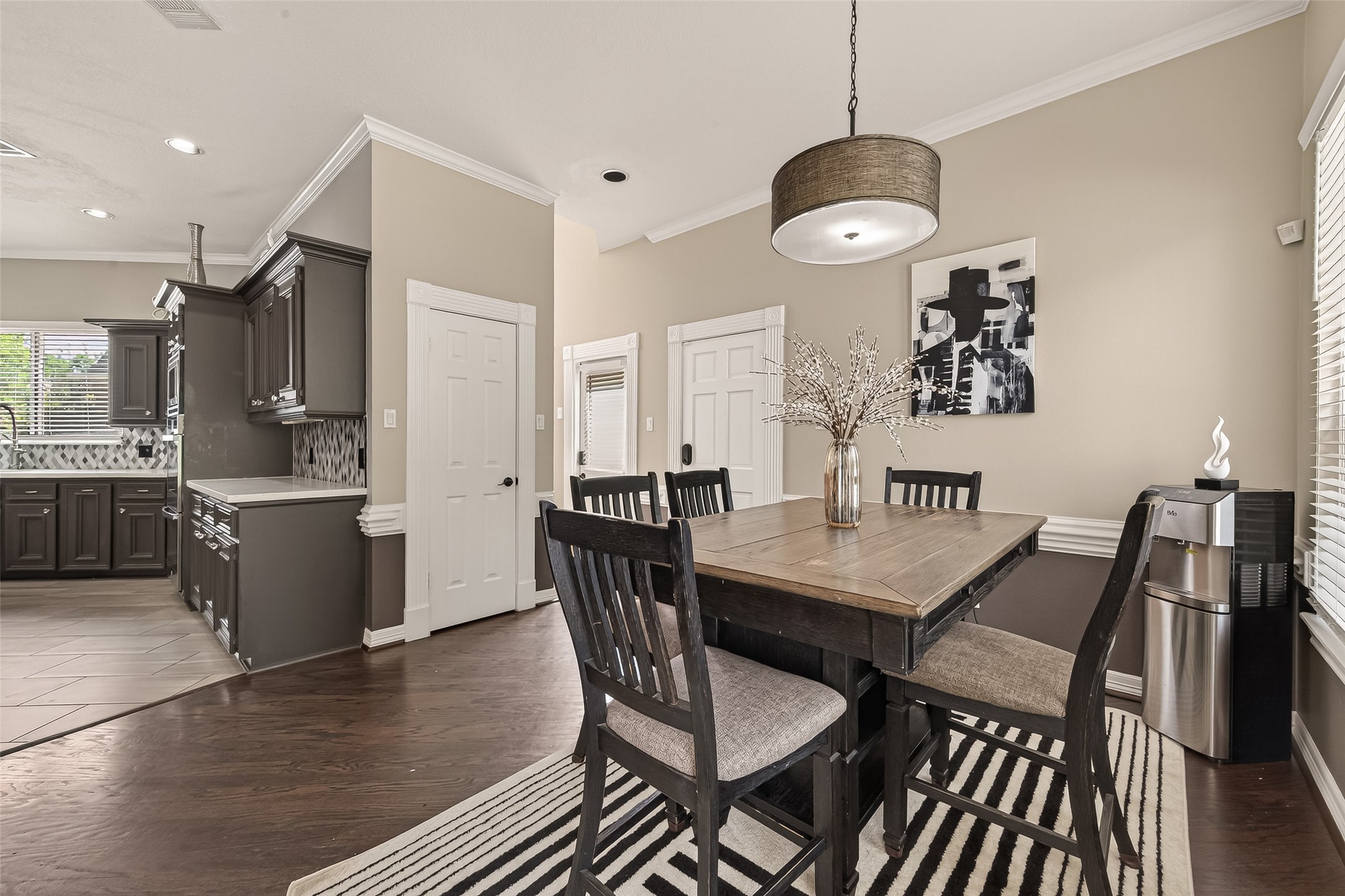 17107 Wunder Hill Drive Spring, TX 77379 - Photo 12 of 48 Off the breakfast area is a MASSIVE coat/storage closet, return staircase, and garage access.