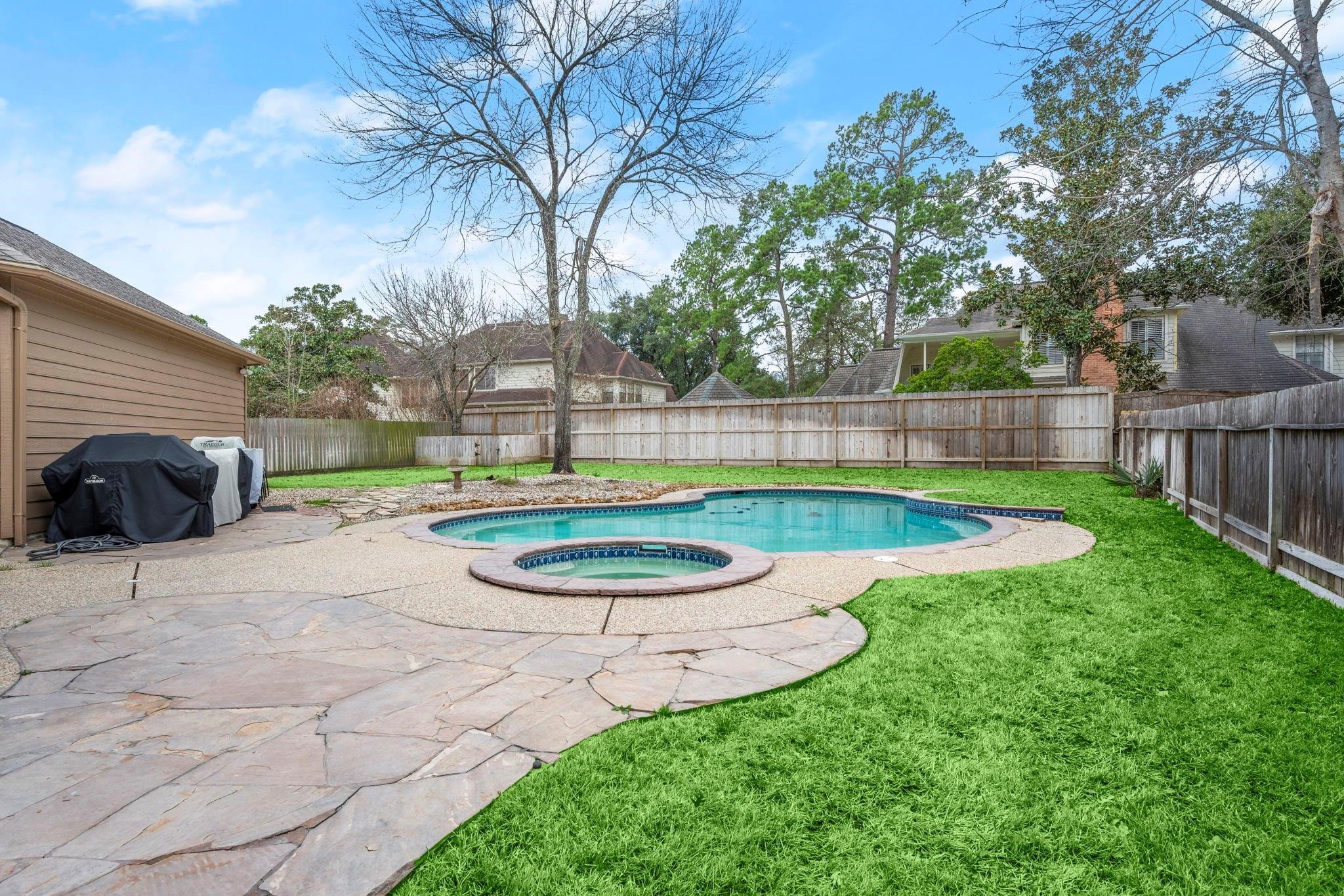 17107 Wunder Hill Drive Spring, TX 77379 - Photo 42 of 48 Pool and spa just in time for the summer heat!
