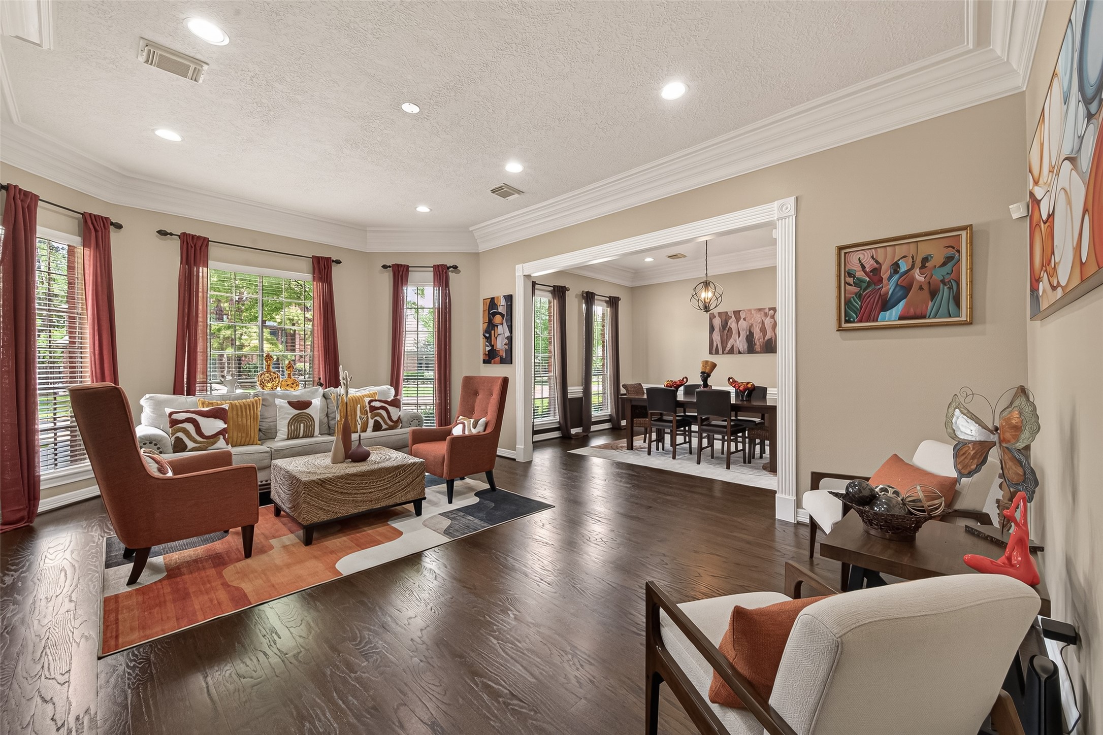 17107 Wunder Hill Drive Spring, TX 77379 - Photo 6 of 48 Formal living room to the left of the foyer.