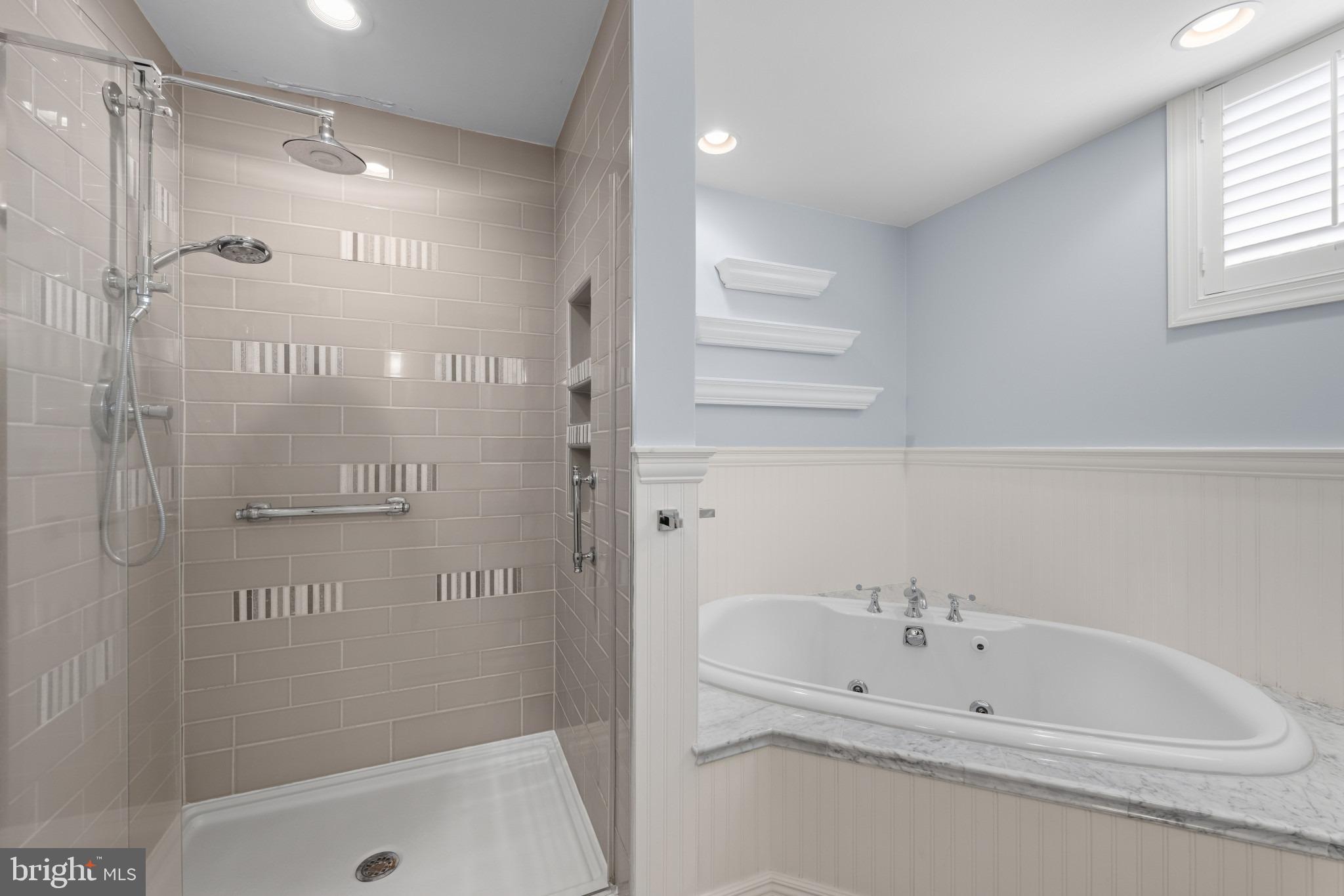 113 Bentons Pleasure Road Chester, MD 21619 - Photo 42 of 53 Elegant bathroom with shower and soaking tub.