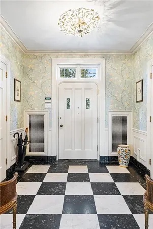 a view of a entryway with a rug