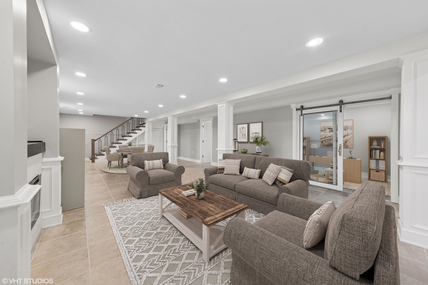 932 60th Place Downers Grove, IL 60516 - Photo 14 of 25 a living room with furniture and a glass door