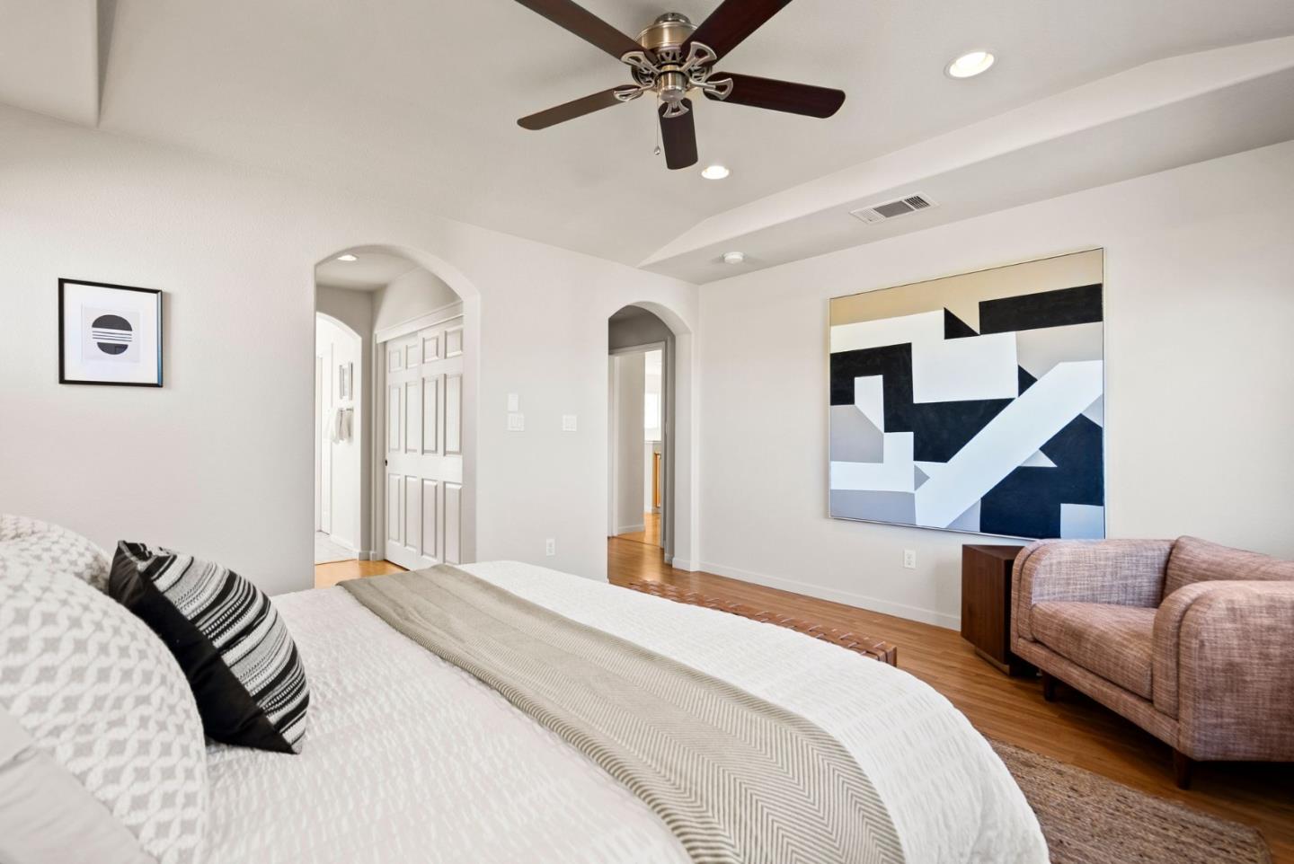 4863 Greencastle Way Antioch, CA 94531 - Photo 30 of 52 a bedroom with a bed ceiling fan and a window