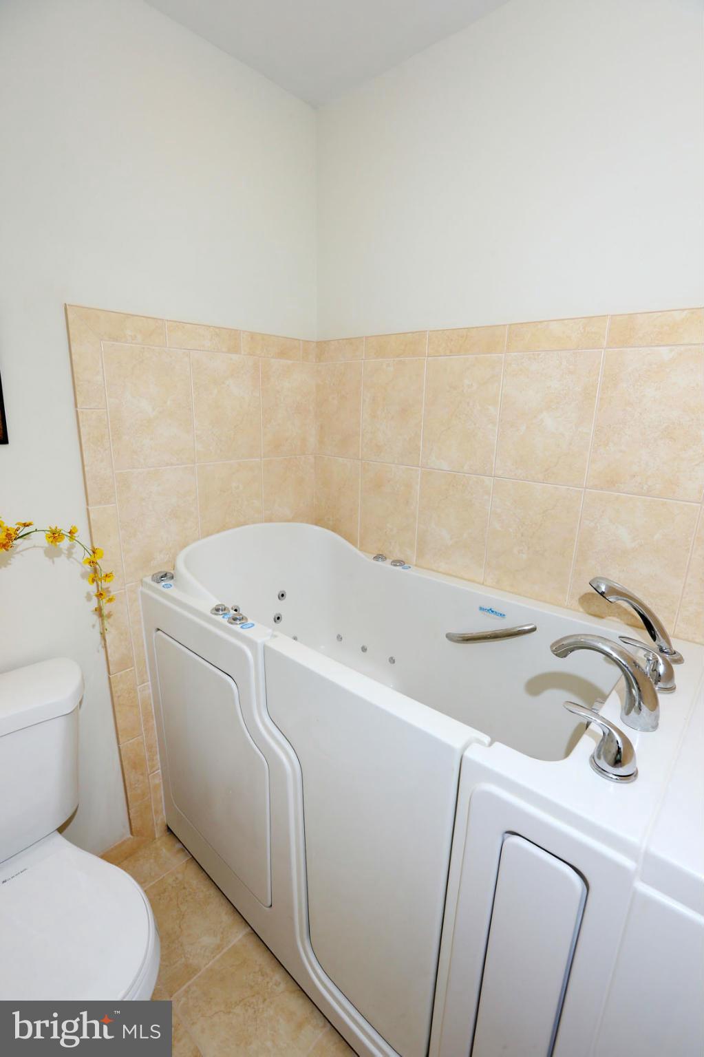 911 Ednor Road Silver Spring, MD 20905 - Photo 25 of 30 Hall bath with accessible walk-in whirlpool tub