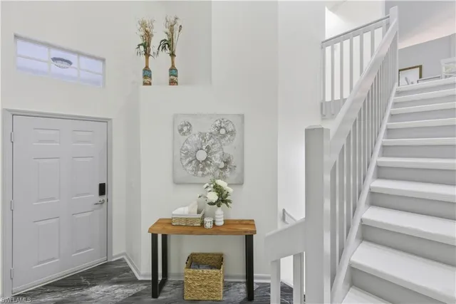 a view of living room and front door