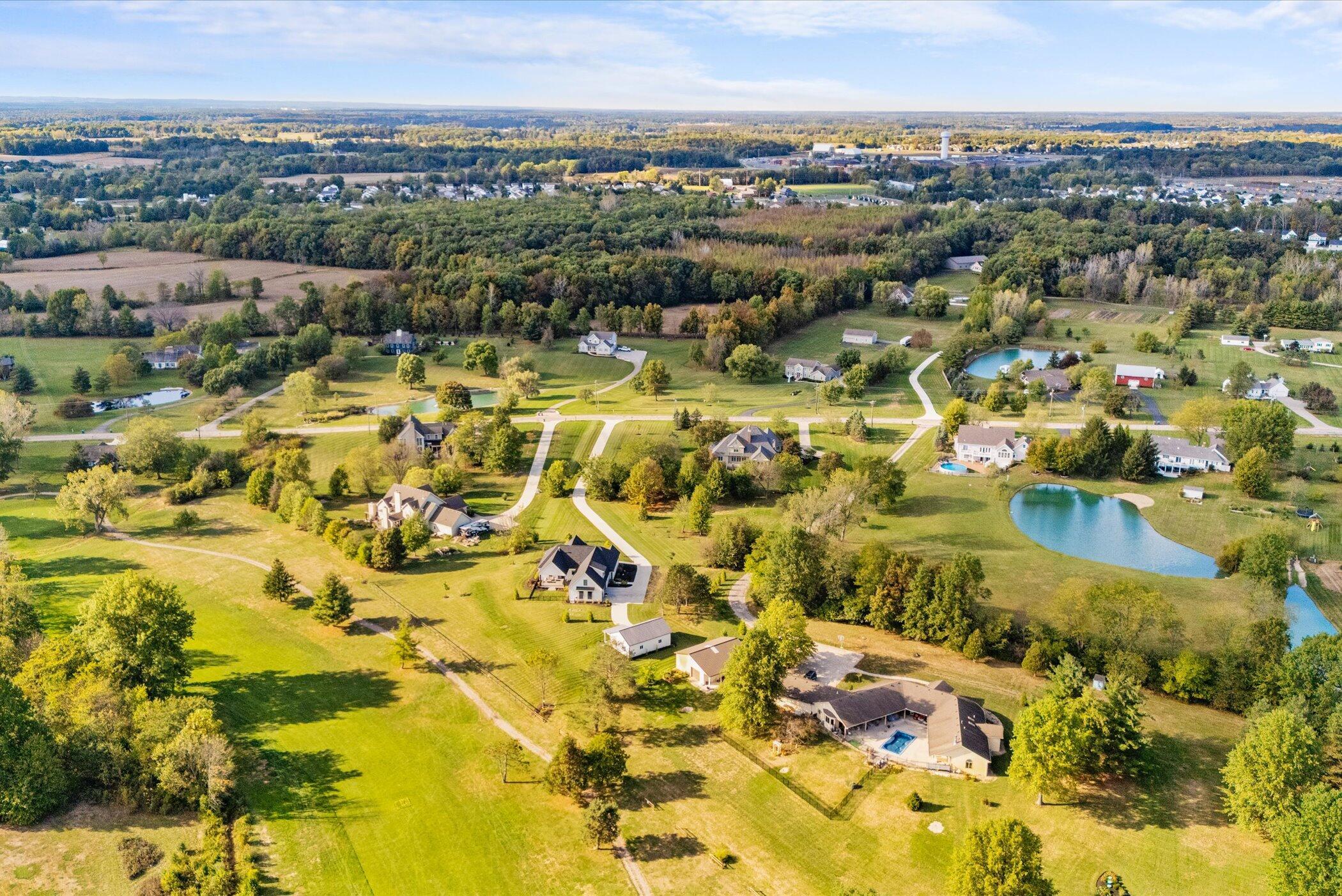 18261 Boerger Road Marysville, OH 43040 - Photo 87 of 94 This home is basically in the middle of the picture! Drone from back of home